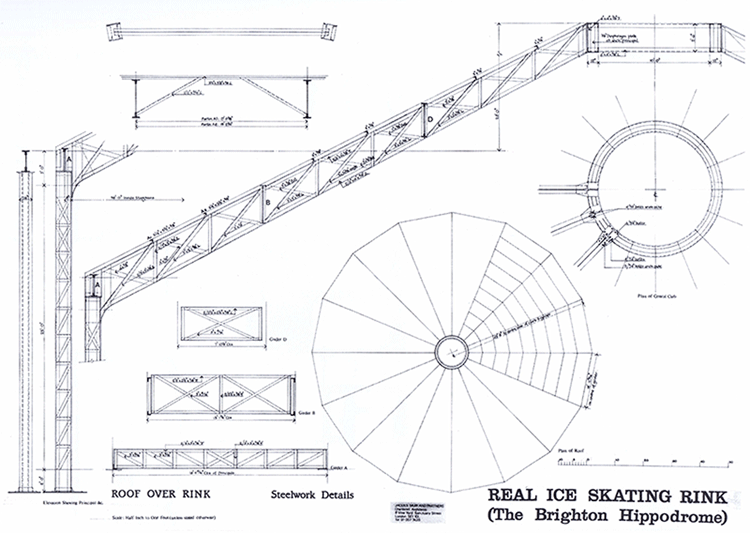 Skating rink plan: roof